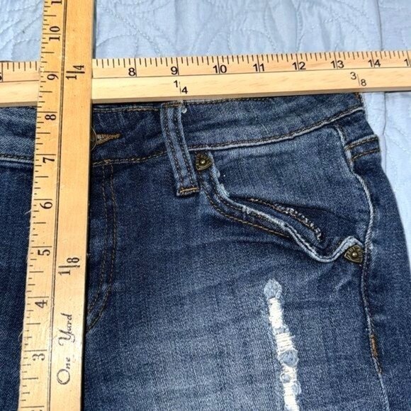 Kut From The Kloth Kelly Short Denim Cutoff Distressed Jean Shorts Size 0 - Picture 7 of 9